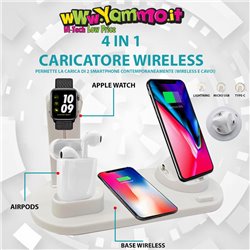 Supporto di ricarica Wireless 4 in 1