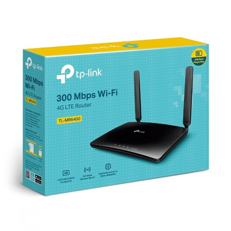 TP-Link 300Mbps Wi-Fi 4G LTE Router TL-MR6400
