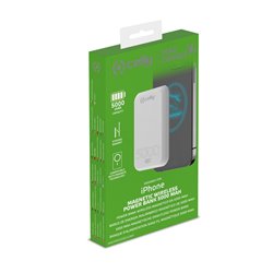 Celly MAGPB5000EVO - MagSafe Wireless Power Bank 5000 Mah