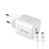 Celly TC1C20WLIGHT - Caricabatterie USB-C con cavo USB-C to Lightning 20W