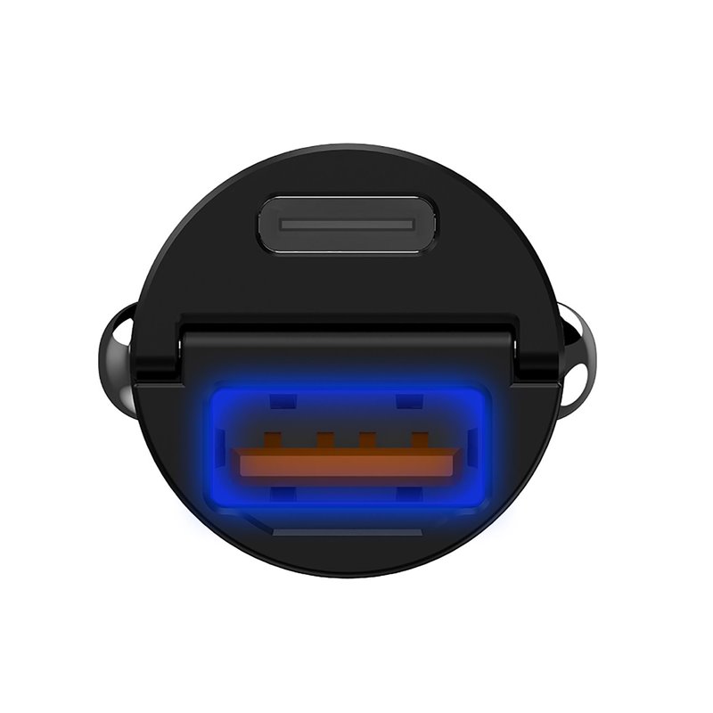 Celly Mini caricatore per auto CCMINIUSBUSBC - USB-A and USB-C 30W