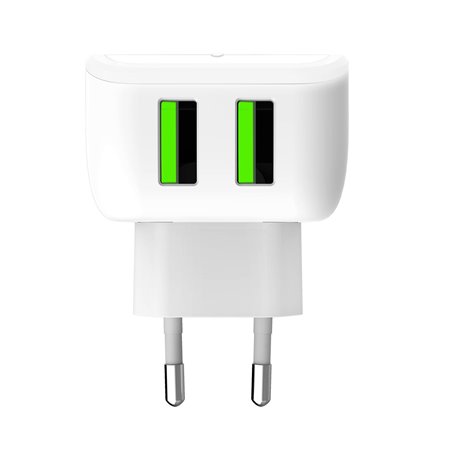 Celly Caricabartterie con luce led integrata TC2USBLE