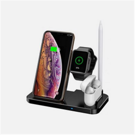Andowl Supporto di Ricarica Docking compatibile con Cellulari Apple 4 in 1 Q-A80