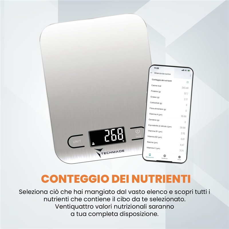Techmade Bilancia da Cucina Digitale