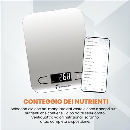Techmade Bilancia da Cucina Digitale
