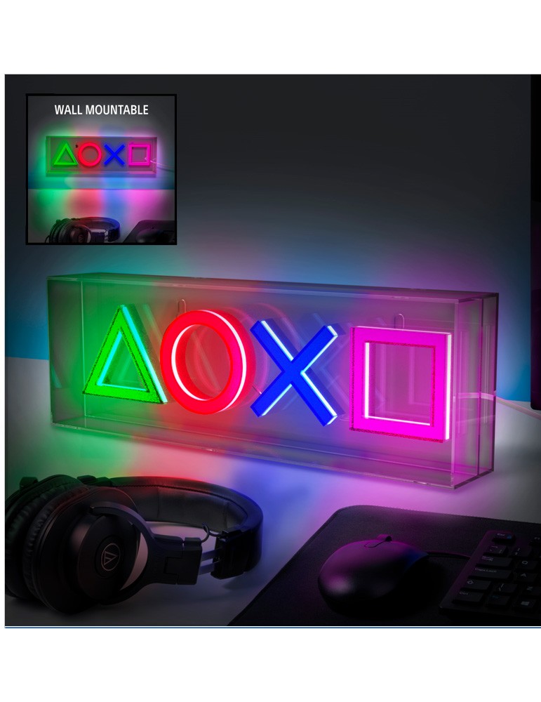Led Neon Light simboli playstation Paladone