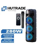 Hutrade Cassa bluetooth a batteria con microfono SP12