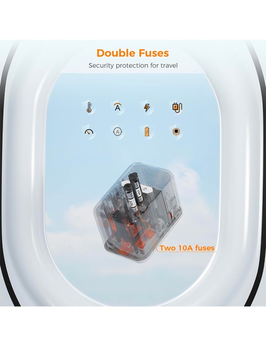 Tessan Adattatore universale da viaggio 4 in 1