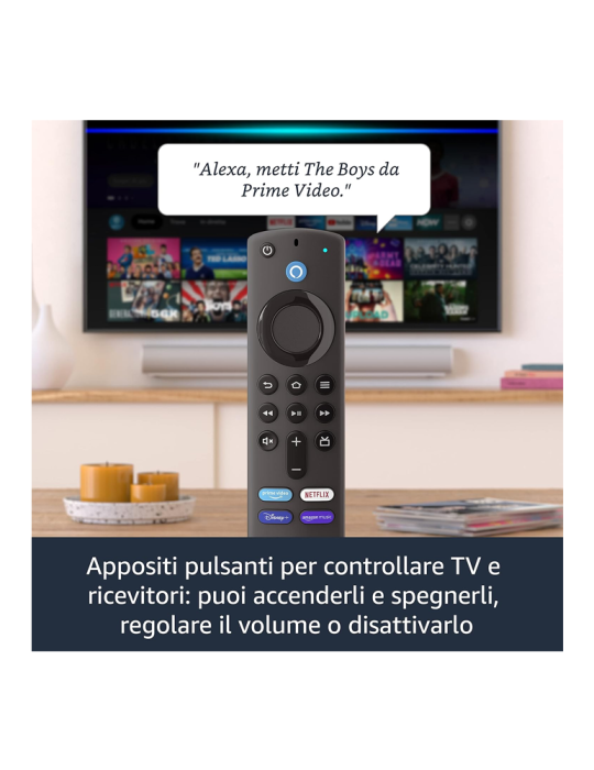 Amazon Fire TV Stick con telecomando vocale Alexa | Streaming in HD