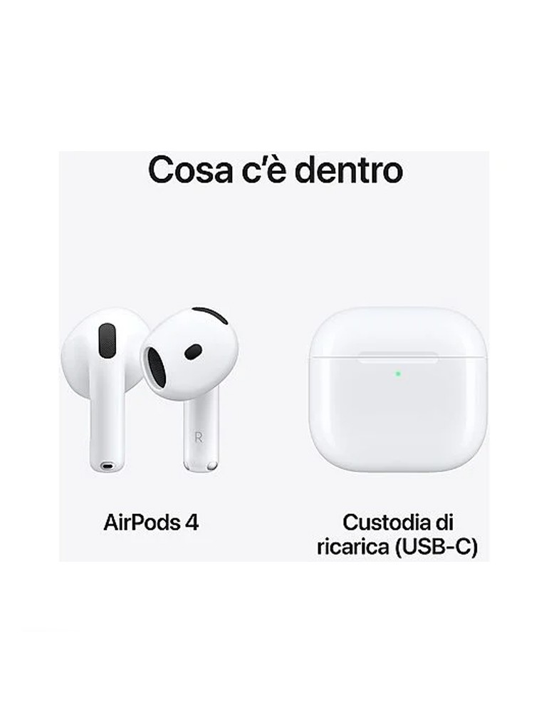 Apple Airpods 4 ANC - con cancellazione attiva del rumore