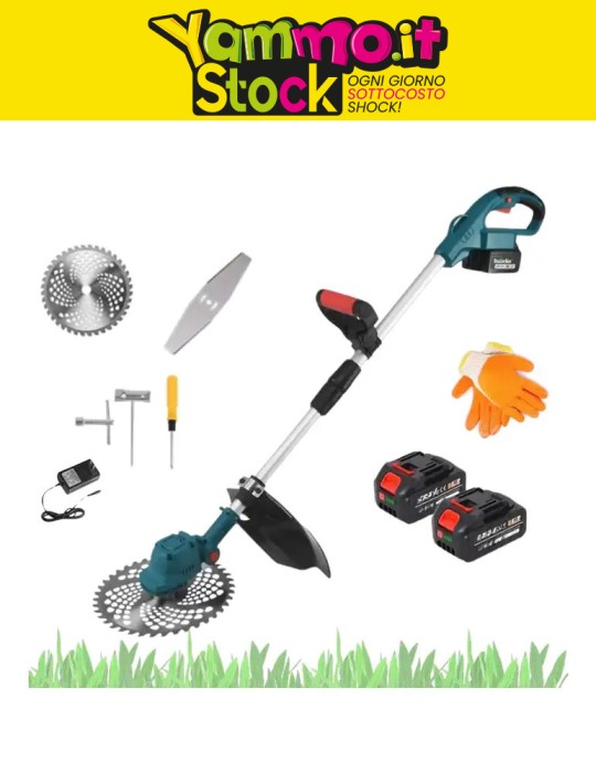 Decespugliatore con Doppia Batteria