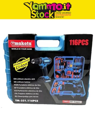 Trapano avvitatore professional 118pcs