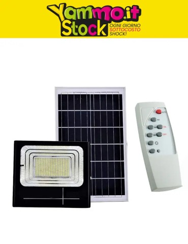 Faretto solare da 100W a 800W con Pannello Esterno e Sensore Crepuscolare