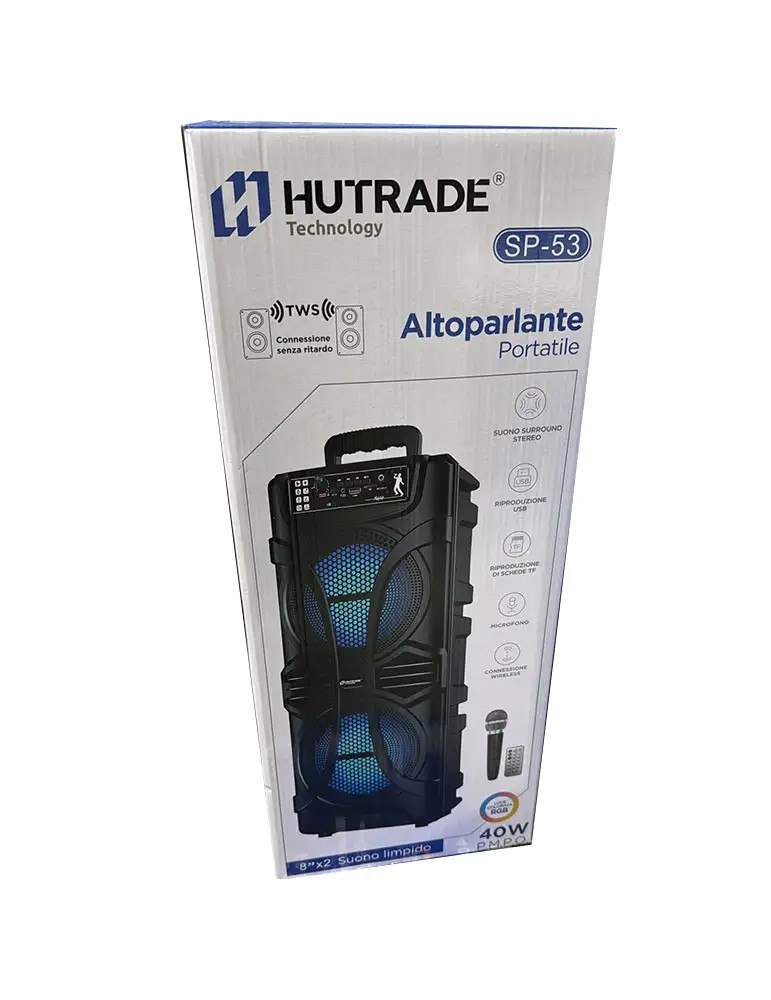 HUTRADE SP-53 - Cassa Bluetooth Portatile