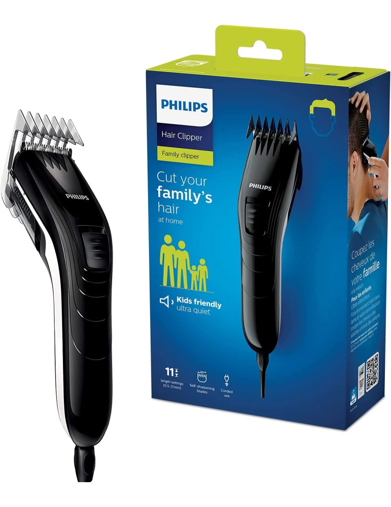 Philips Regolacapelli con 11 impostazioni di lunghezza - con cavo - QC5115/15