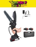 Mini Motosega 4 Pollici con due Batterie