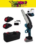 Mini Motosega Elettrica a Batteria 1200W DA 8" pollici con Olio Automatico