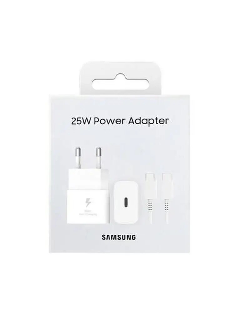 Samsung Caricabatterie Super Fast Charging (25W) con cavo da USB Type-C a USB Type-C