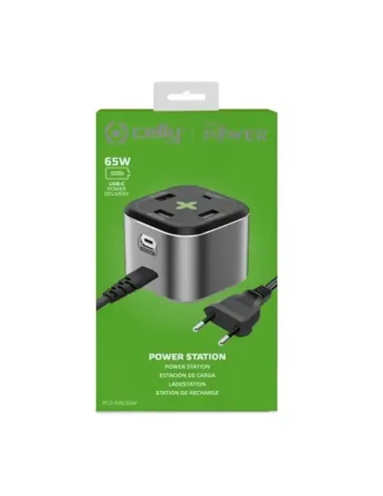 Celly Caricabatterie per dispositivi mobili Fotocamera, Cuffie, Telefono cellulare, Power bank - PS2USBC65W