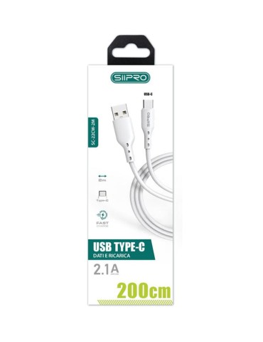 Cavo USB-A - TYPE-C da 20 cm - SIIPRO SC-22CW-2