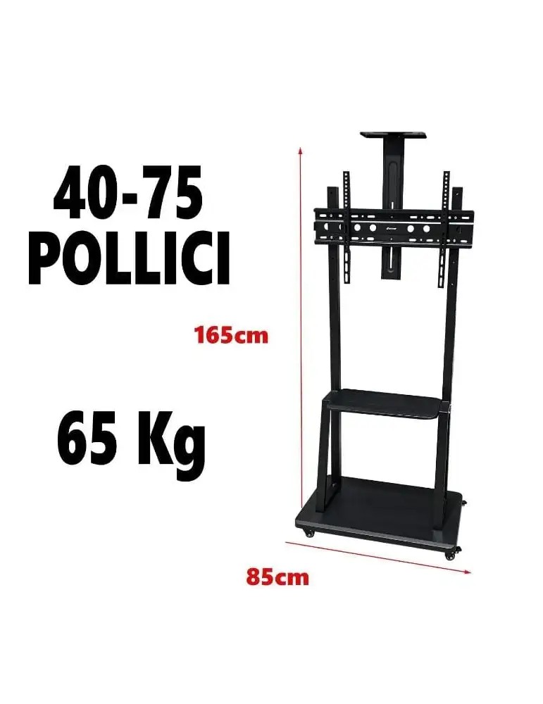Supporto da Terra con Ruote per TV | 40-75 Pollici