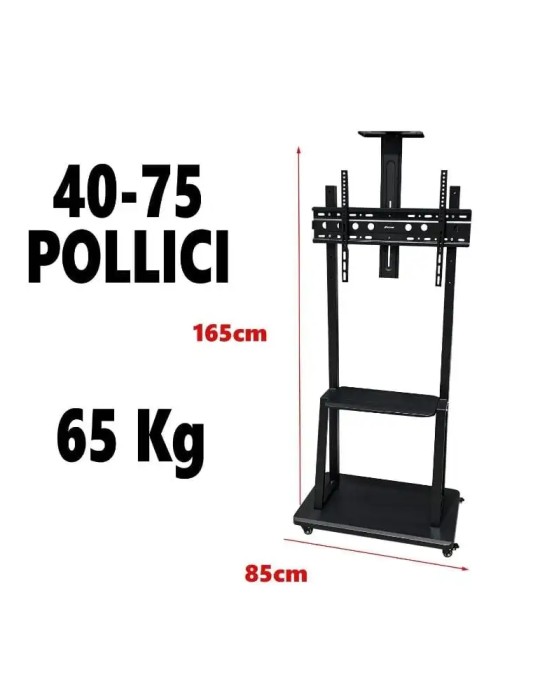 Supporto da Terra con Ruote per TV | 40-75 Pollici