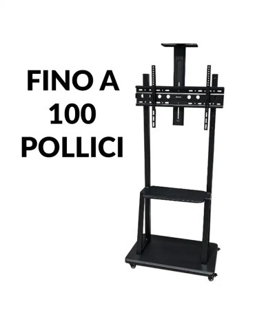 Supporto da Terra con Ruote per TV | 60-100 Pollici