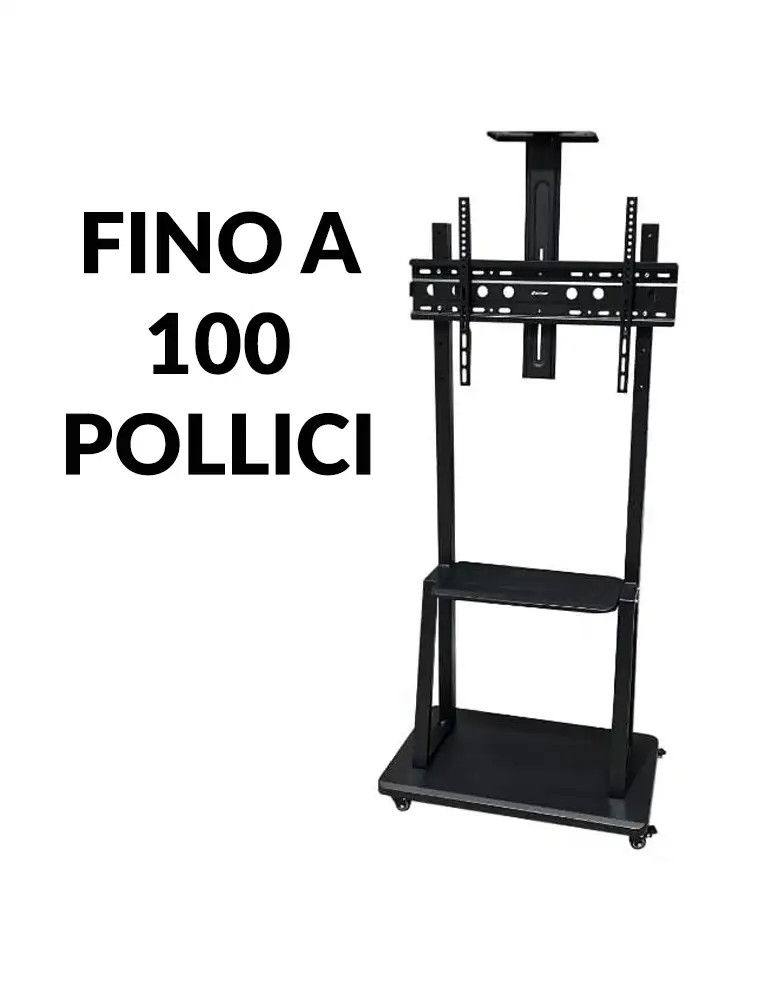 Supporto da Terra con Ruote per TV | 60-100 Pollici