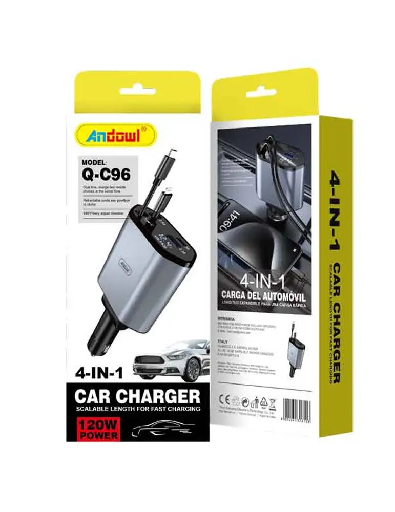 Car charger - Caricatore da Auto Andowl Q-C96