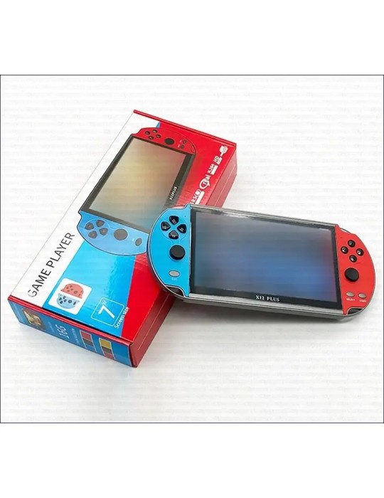 Console Portatile Giochi Retro Game X12 PLUS con Display a colori 7 Pollici e Memoria da 16GB
