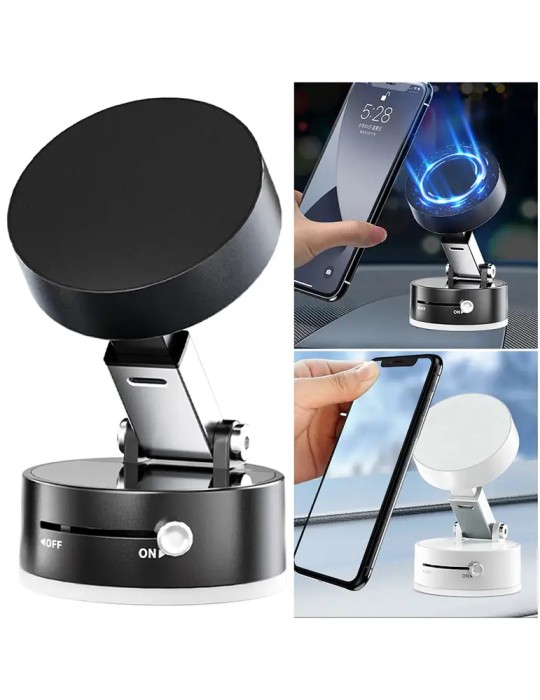 Vacuum Car Holder - Supporto per Smartphone Girevole 360° - Attacca su tutte le superfici
