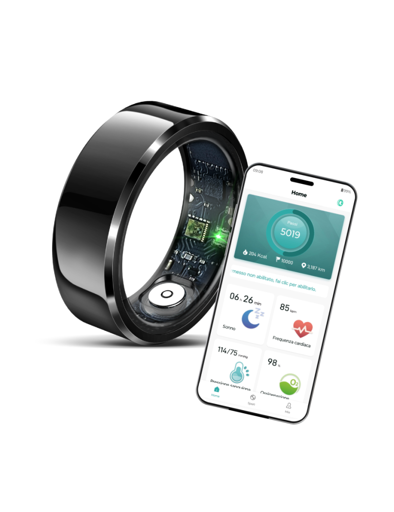 Smart Ring Nexa - Fitness Tracker Bluetooth - per iOS e Android