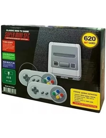 Console Super Mini SFC Mini Edition com 620 Videogames 8 Bits inclusi