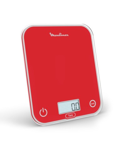 Moulinex BN50U3 bilancia da cucina Rosso Superficie piana Rettangolo Bilancia da cucina elettronica