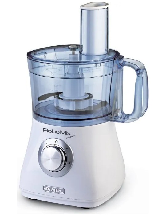 Ariete Robot da Cucina Capacità 2 Litri 2 Velocità Tasto Pulse Potenza 500 Watt colore Bianco - 1769 Robomix Compact