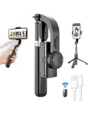Treppiede Pieghevole - Stabilizzatore Gimbal - Selfie Stick - con Telecomando - Hutrade S6