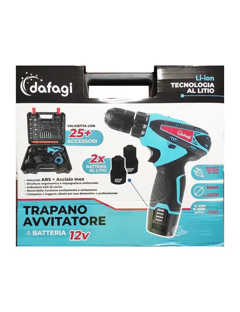Trapano Avvitatore 12V a batteria