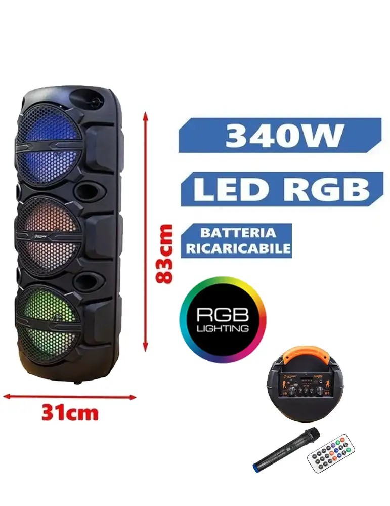 Cassa Bluetooth Hutrade Sp-59 RGB