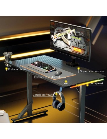 NOUA AIM - Scrivania Gaming RGB