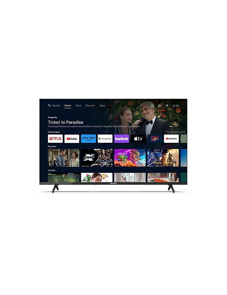 SHARP 43FH2EA SMART TV LED, Piatto, 43 ", Full-HD
