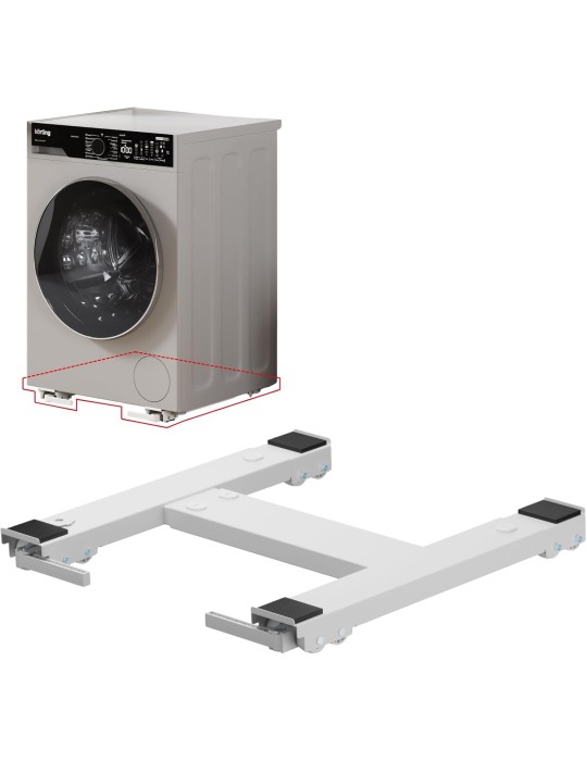 Wheel Wash Slim – Base Universale Antivibrazione con Ruote per Lavatrice e Asciugatrice – Superior SUPSLW004
