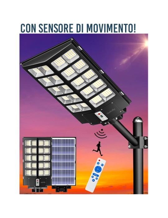 Lampione Solare Super Light - Staffa non Inclusa