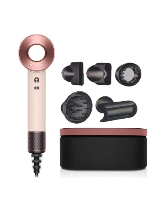 Kit Asciugacapelli Phon + 5 Accessori e Confezione Regalo
