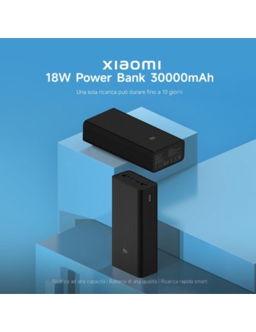 Xiaomi Powerbank 30000mAh 18w 2 Usb-A/1 Usb-C Black 2