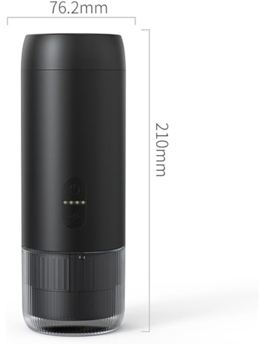 Macchina per caffè espresso portatile, 20 bar, per casa, campeggio, viaggi, ufficio, design compatto, con cavo USB