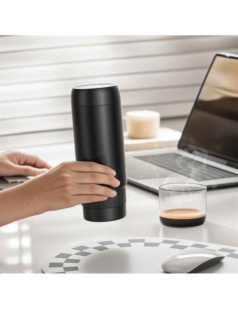Macchina per caffè espresso portatile, 20 bar, per casa, campeggio, viaggi, ufficio, design compatto, con cavo USB