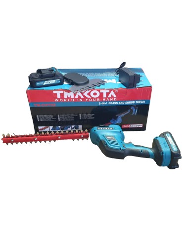 Tagliasiepi a Batteria 2 in 1 Decespugliatore Siepe Taglierba - 2 Batterie 48 V