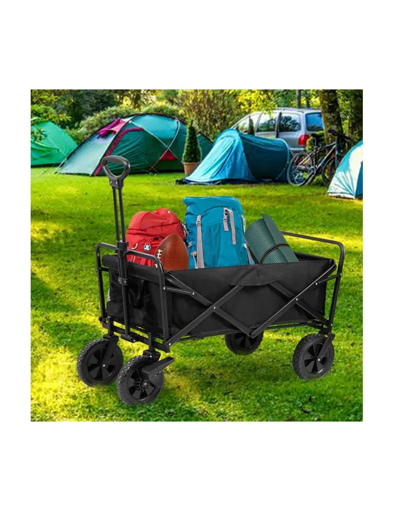 Carrello da giardino-spiaggia-multifunzione da trasporto pieghevole