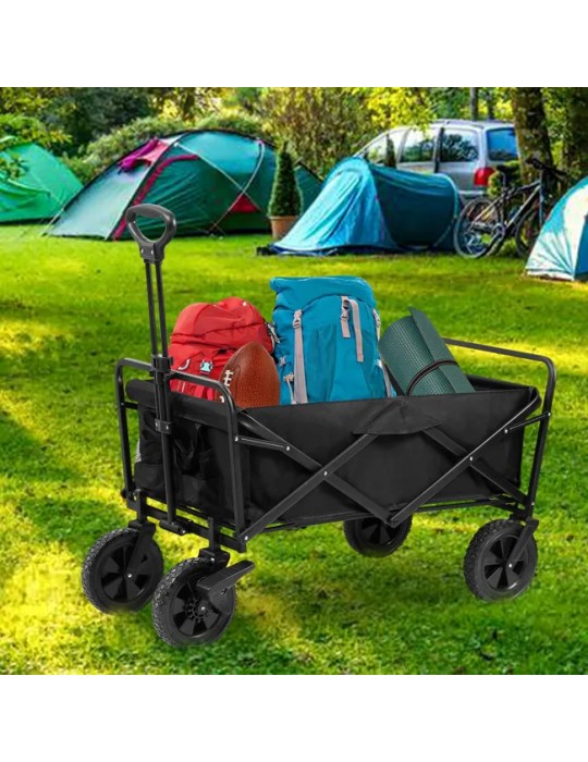 Carrello da giardino-spiaggia-multifunzione da trasporto pieghevole