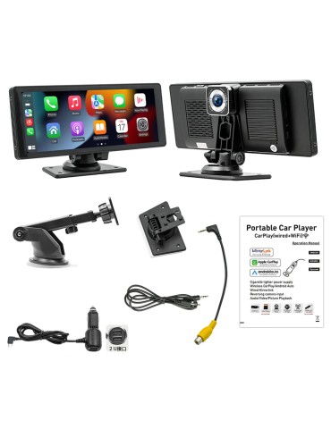 CARPLAY 10.26 pollici | Wireless Bluetooth FM Radio Car MP5 Player AHD Registratore Fotocamera